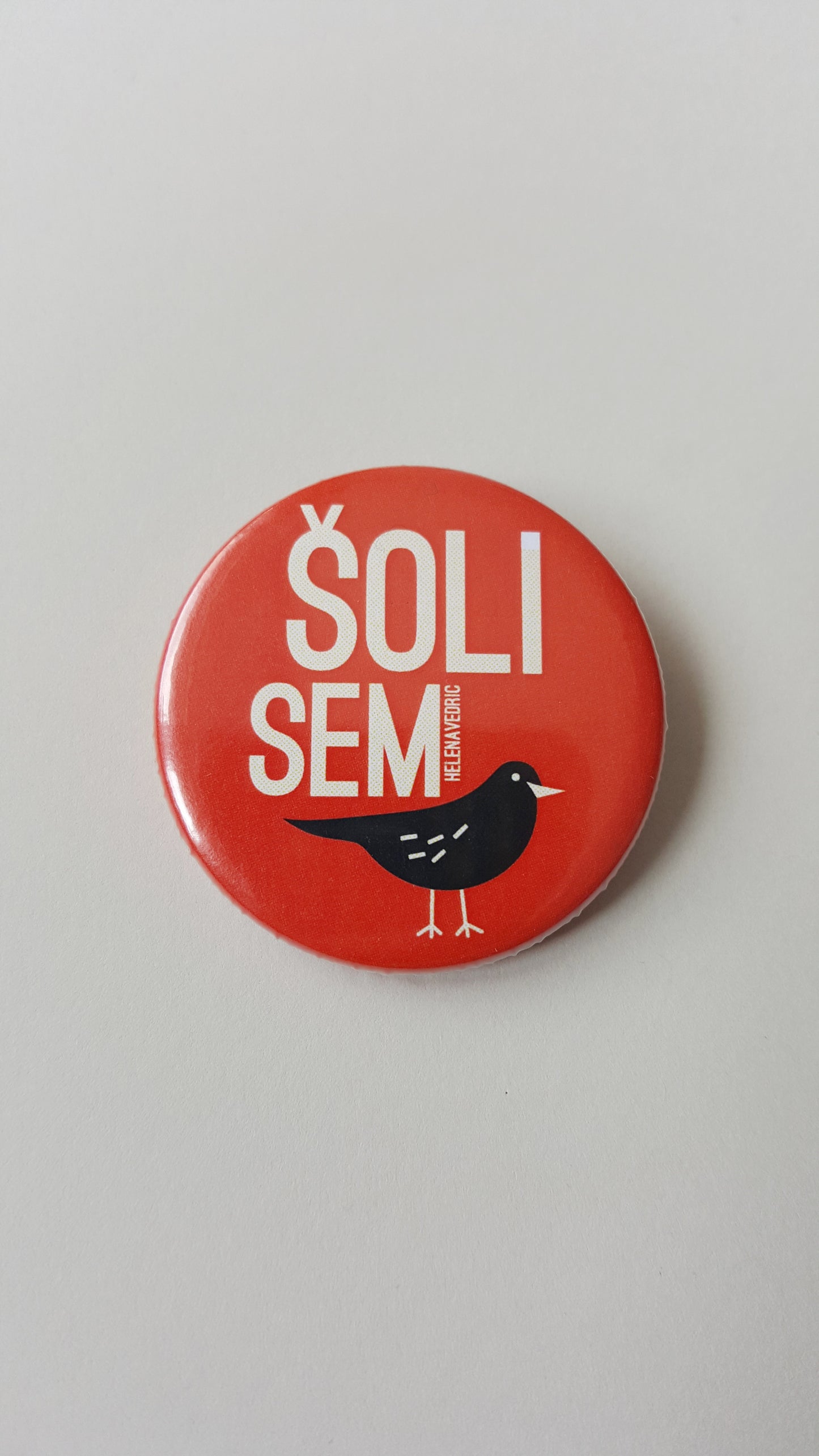 30% OFF // BROŠKA "ŠOLI SEM KOS" 38mm