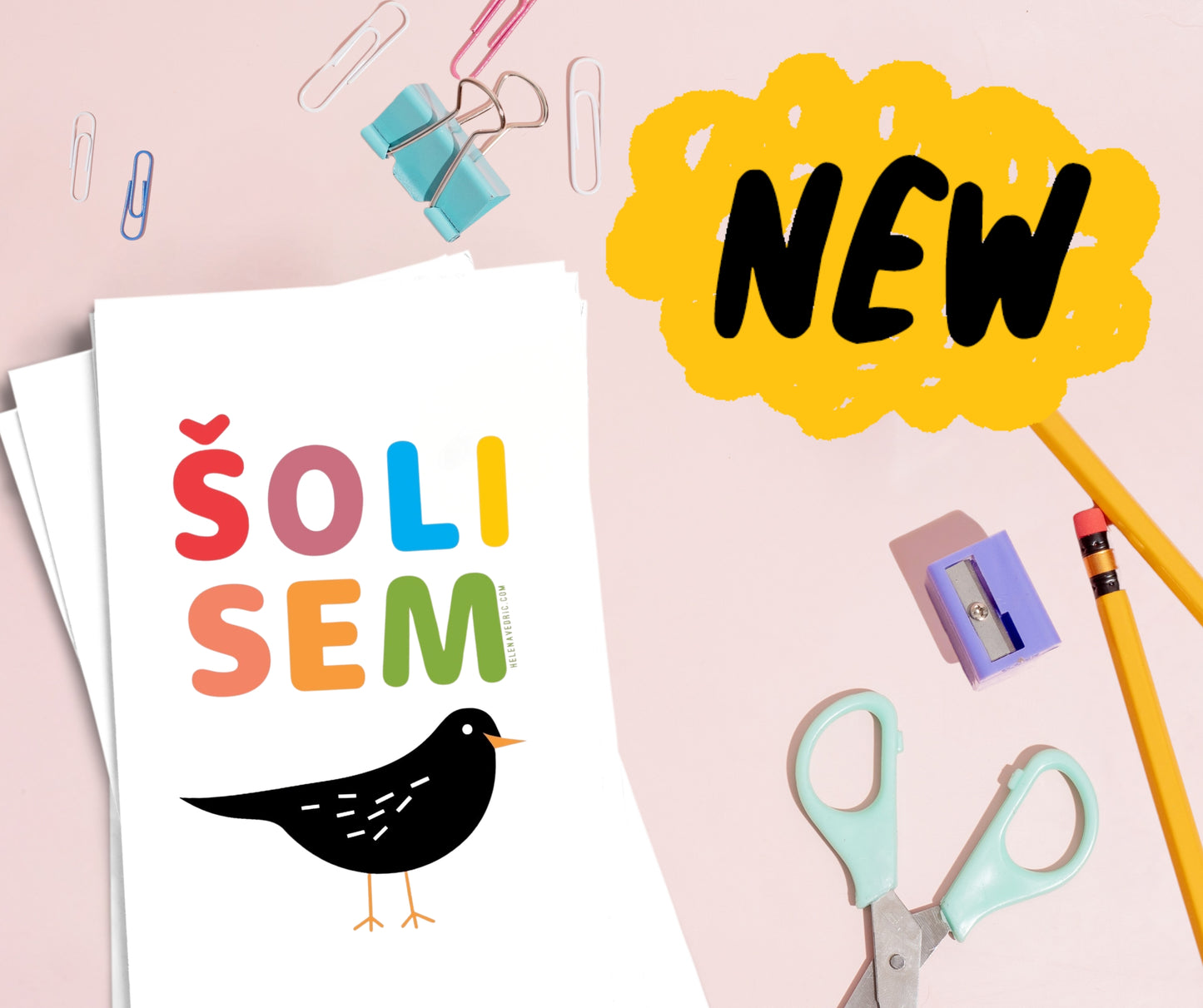 !!! NOVO !!! KARTICA "ŠOLI SEM KOS"