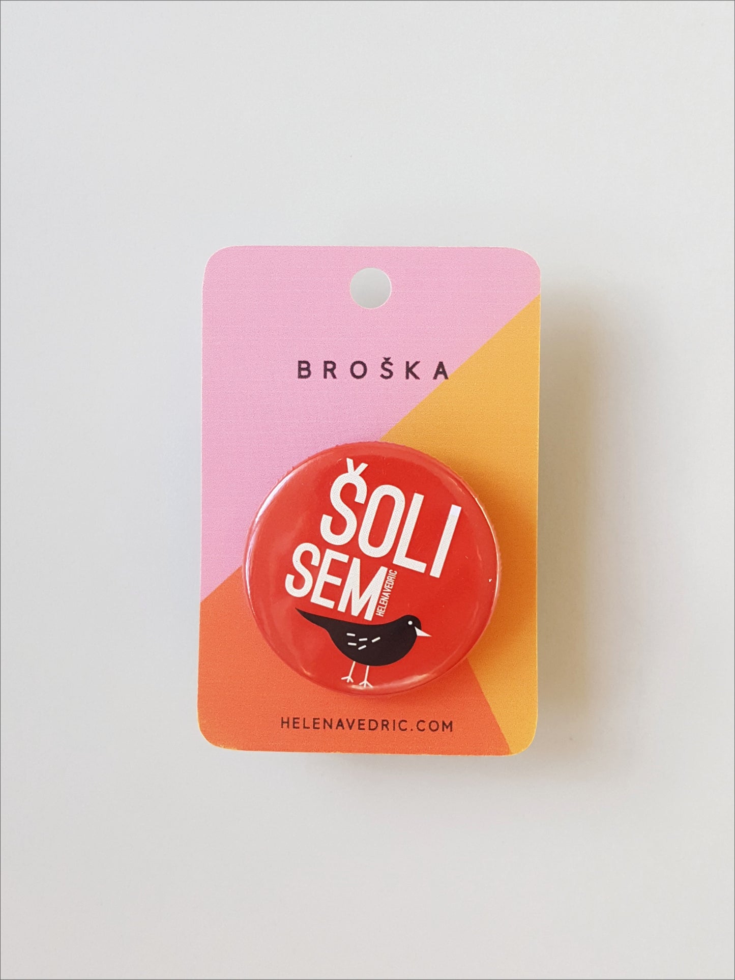 BROŠKA "ŠOLI SEM KOS" 38mm