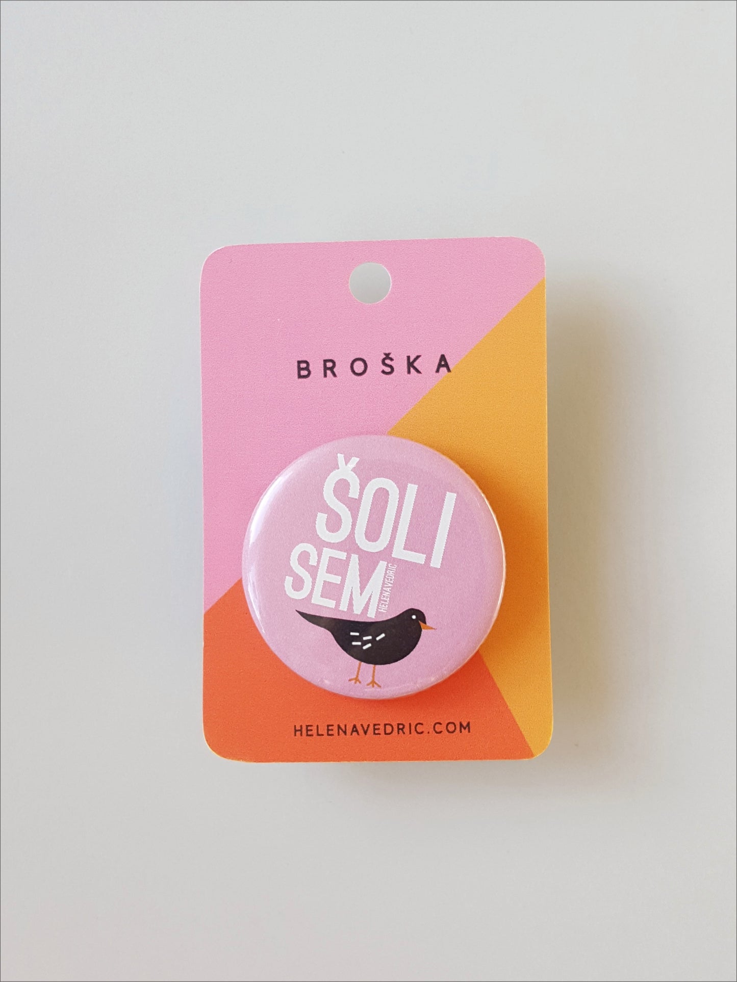 BROŠKA "ŠOLI SEM KOS" 38mm