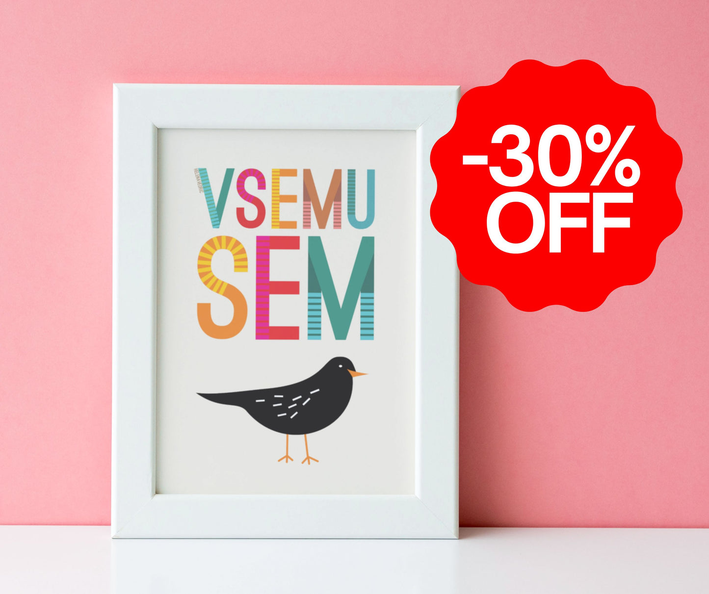 30% OFF // OKVIRJENA SLIKA 10x15cm