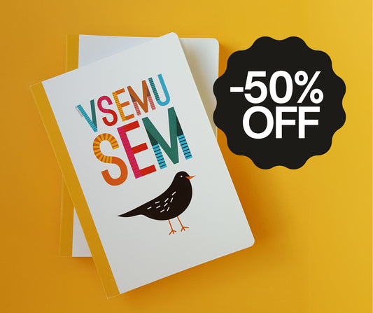 -50% OFF // ZVEZEK "VSEMU SEM KOS" ožji