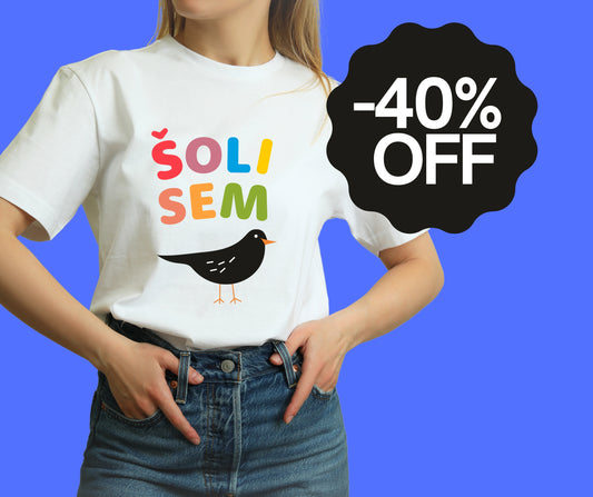 40% OFF //  MAJICA "ŠOLI SEM KOS" za odrasle